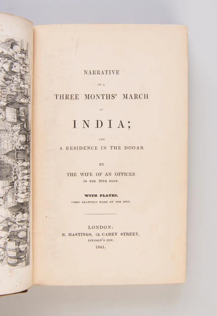 Narrative of Three Months' March in India; and a Residence in the Dooab.