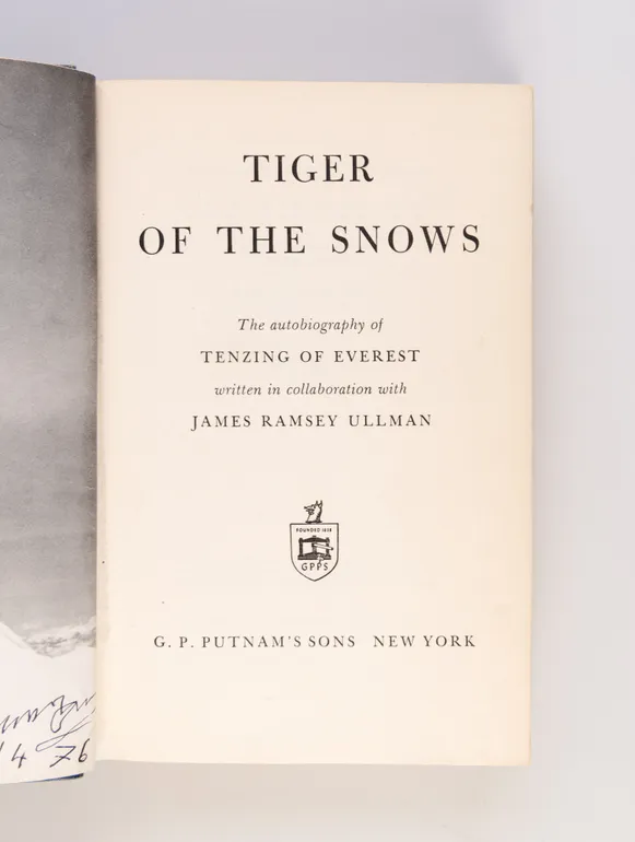 Tiger of the Snows. The Autobiography of Tenzing of Everest ...