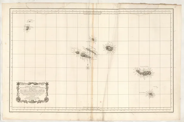 Carta Esferica de las Islas de los Azores o Terceras ...
