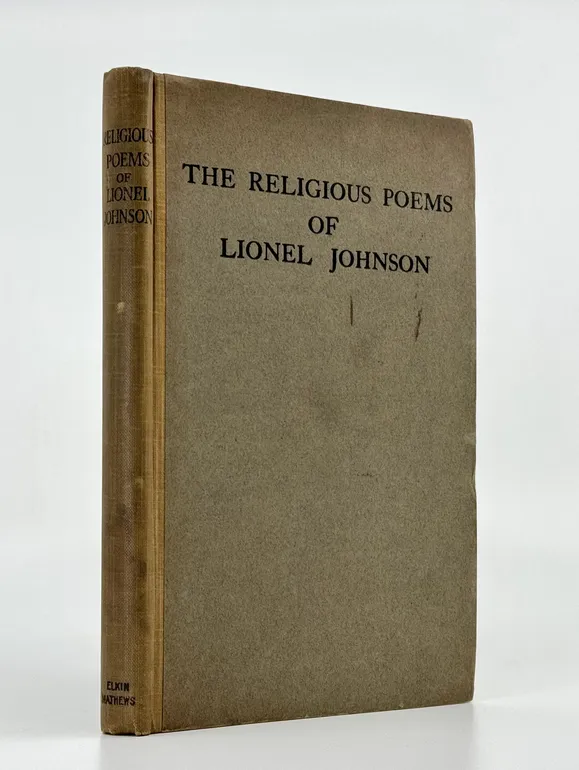 The Religious Poems of Lionel Johnson.