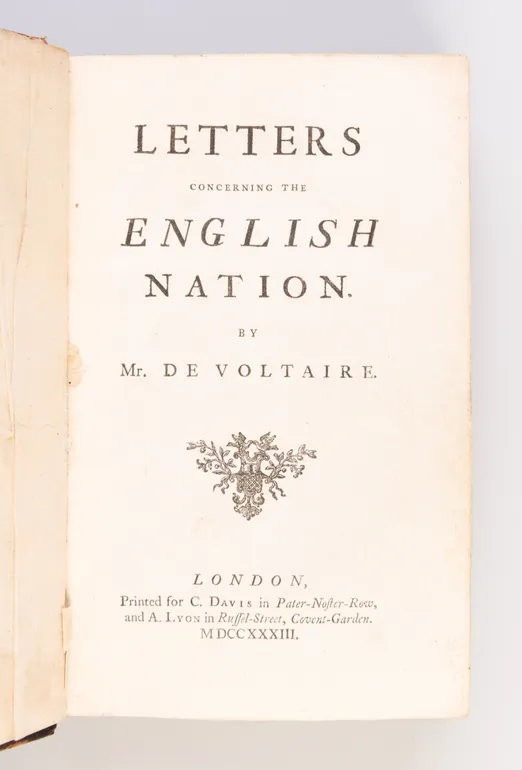 Letters concerning the English Nation.