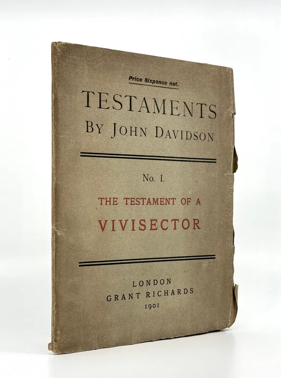 Testaments, No. 1: The Testament of a Vivisector.