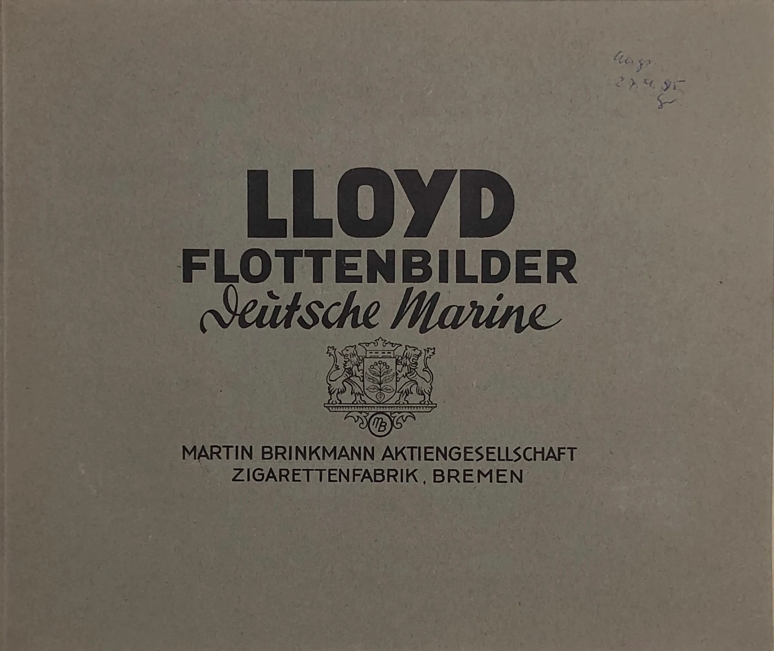 Lloyd Flottenbilder deutsche Marine.