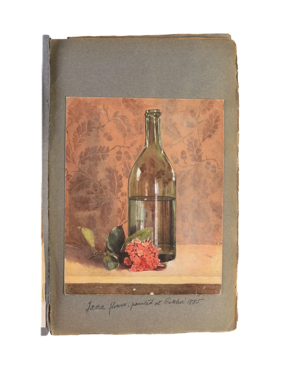 Four large albums of watercolours, photographs and ephemera.