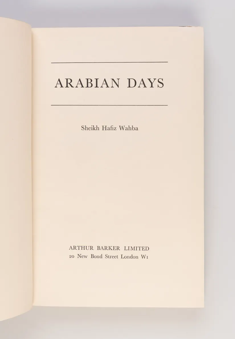 Arabian Days.