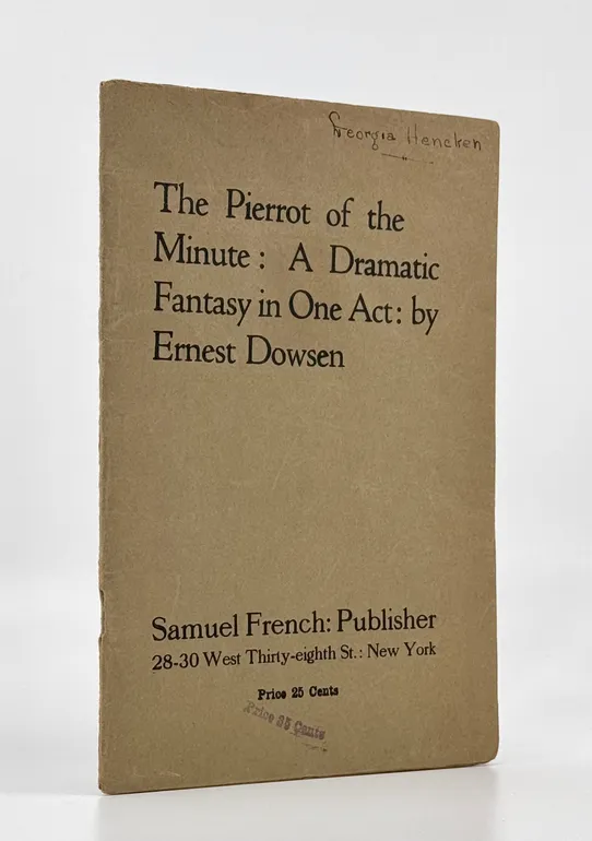 The Pierrot of the Minute: A Dramatic Fantasy in One Act.