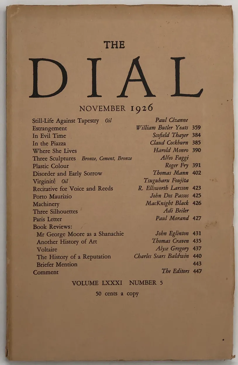 The Dial. Volume LXXXI, No. 5.