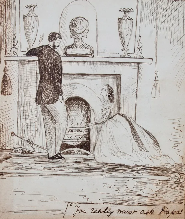 An album of drawings by the young Lucy Parker illustrating a family holiday to Scarborough and the surrounding area.