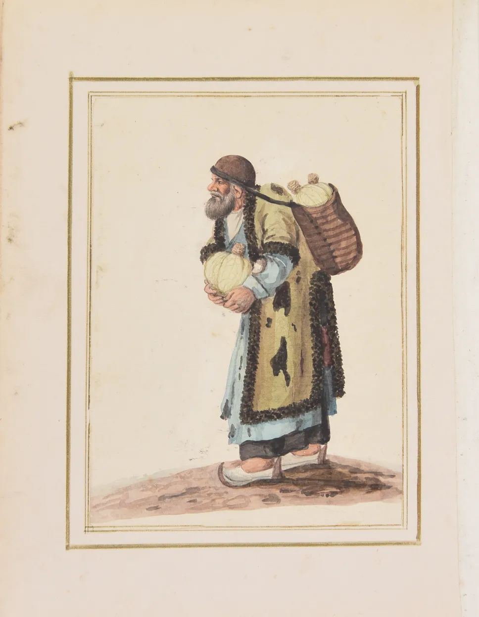 [An album of twenty-eight watercolours depicting Qajar tradespeople.]