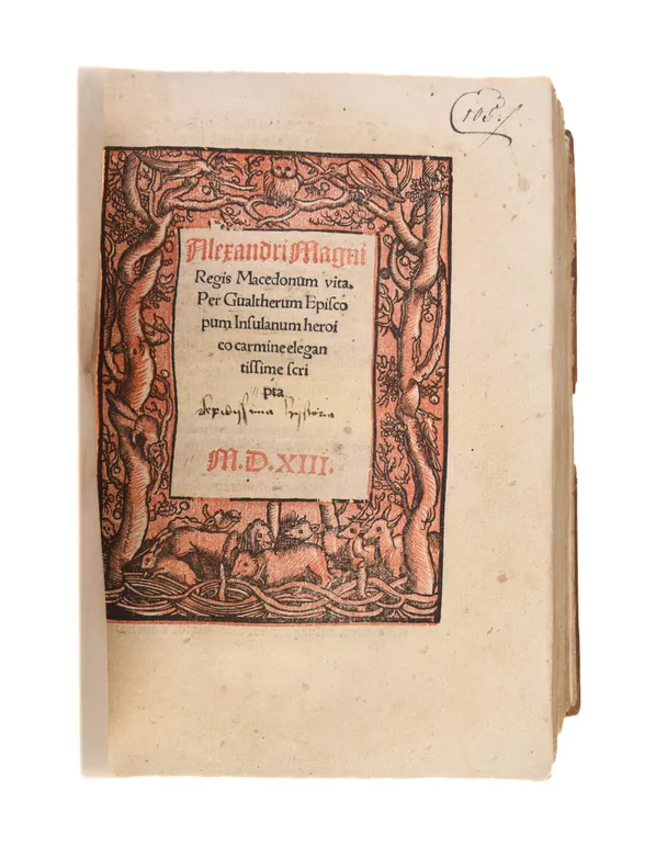 Alexandri Magni regis Macedonum vita.  
Strasbourg: Reinhard Beck, 1513.