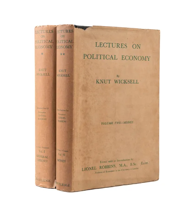 Lectures on Political Economy. Volume One: General Theory; Volume Two: Money. Translated from the Swedish by E. Classen and Edited with an Introduction by Lionel Robbins.