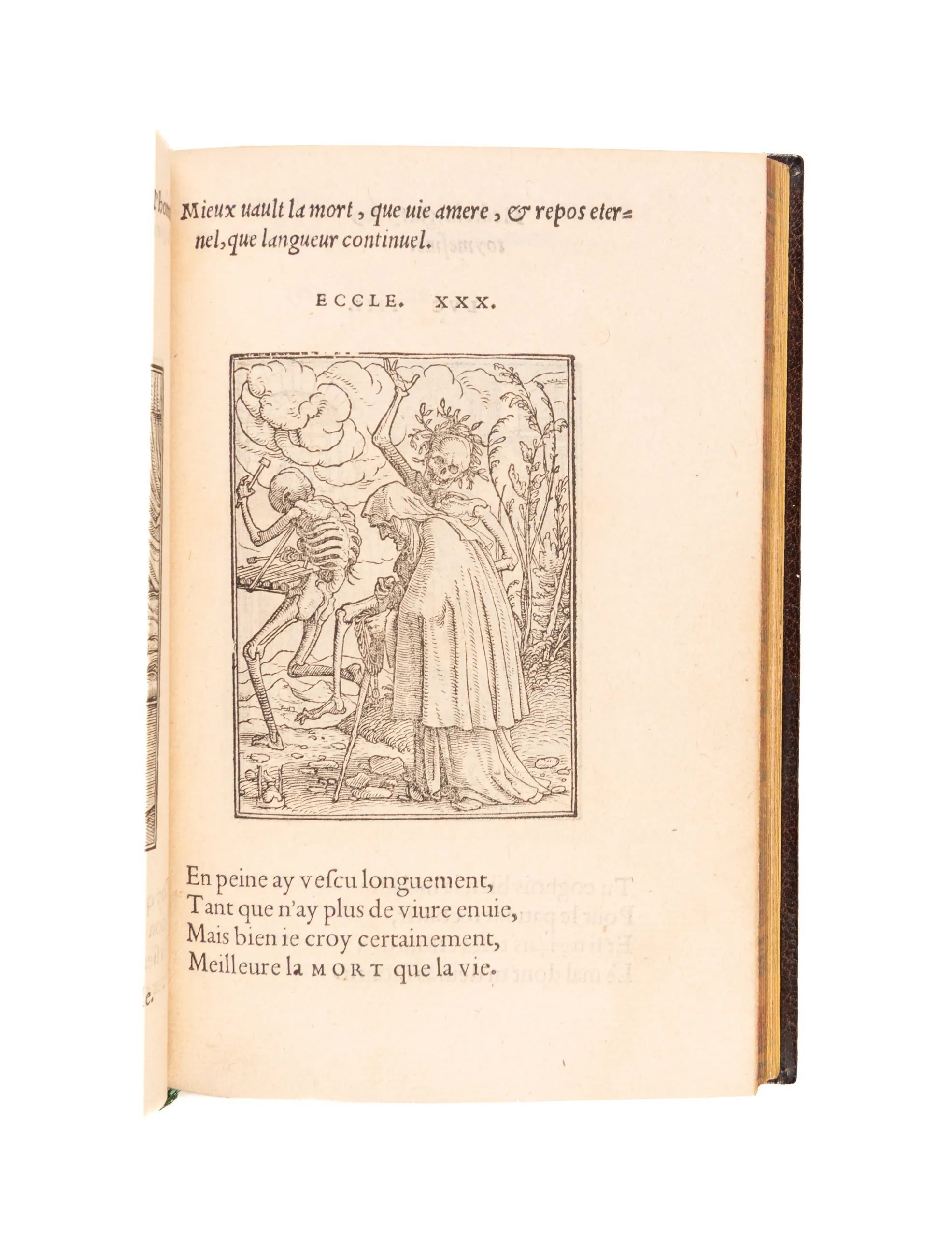 Les images de la mort, aux quelles sont adioustées douze figures. 
Lyons, Jean Frellon, 1547