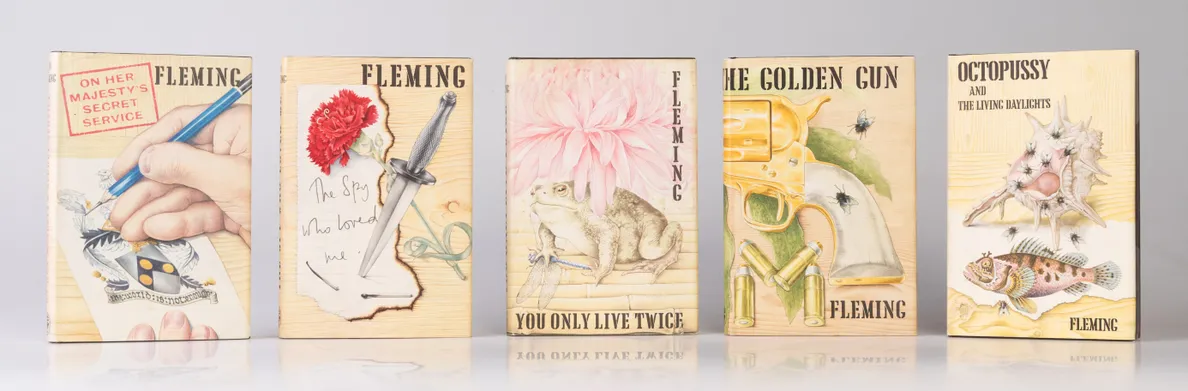A Complete Set of the James Bond Novels and Stories in First Edition: Casino Royale, Diamonds are Forever, Live and Let Die, Moonraker, From Russia With Love, Dr. No, Goldfinger, For Your Eyes Only, Thunderball, The Spy Who Loved Me, On Her Majesty's Secr