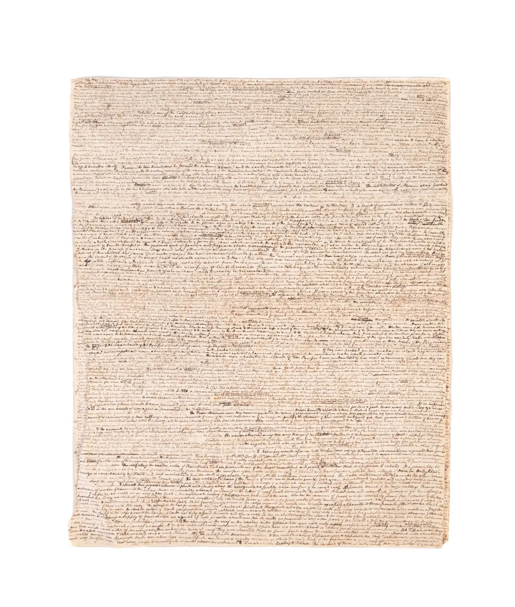 Polynesian Researches, the working manuscript. Together with the manuscript of Ellis' unpublished poem Mahine.