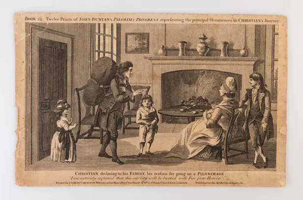 Twelve Prints of John Bunyan's Pilgrim's Progress representing the principal Occurrences in Christian's Journey.