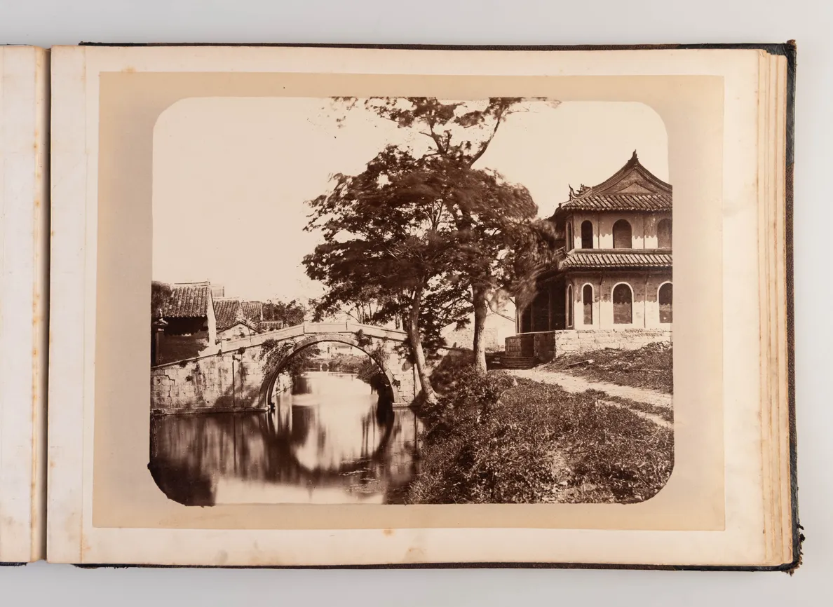 An album of 24 photographs of Shanghai and Peking.