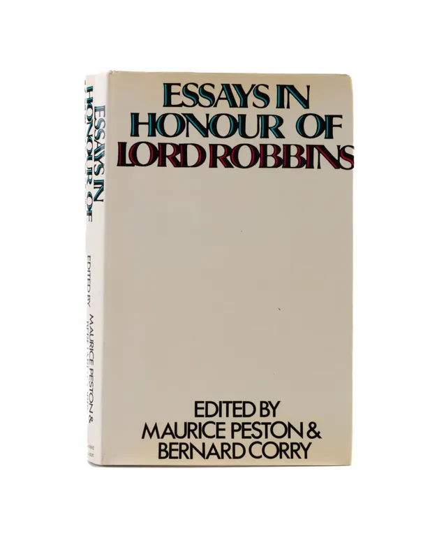 Essays in Honour of Lord Robbins.