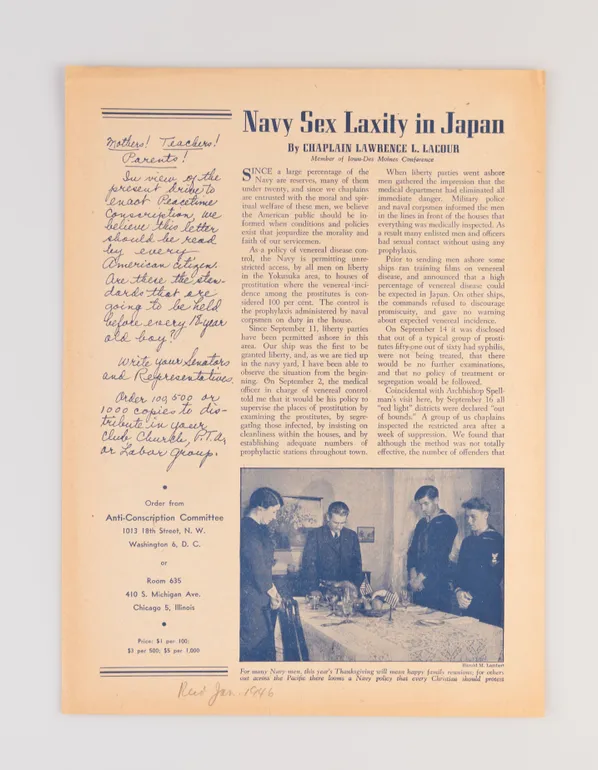 Navy Sex Laxity in Japan