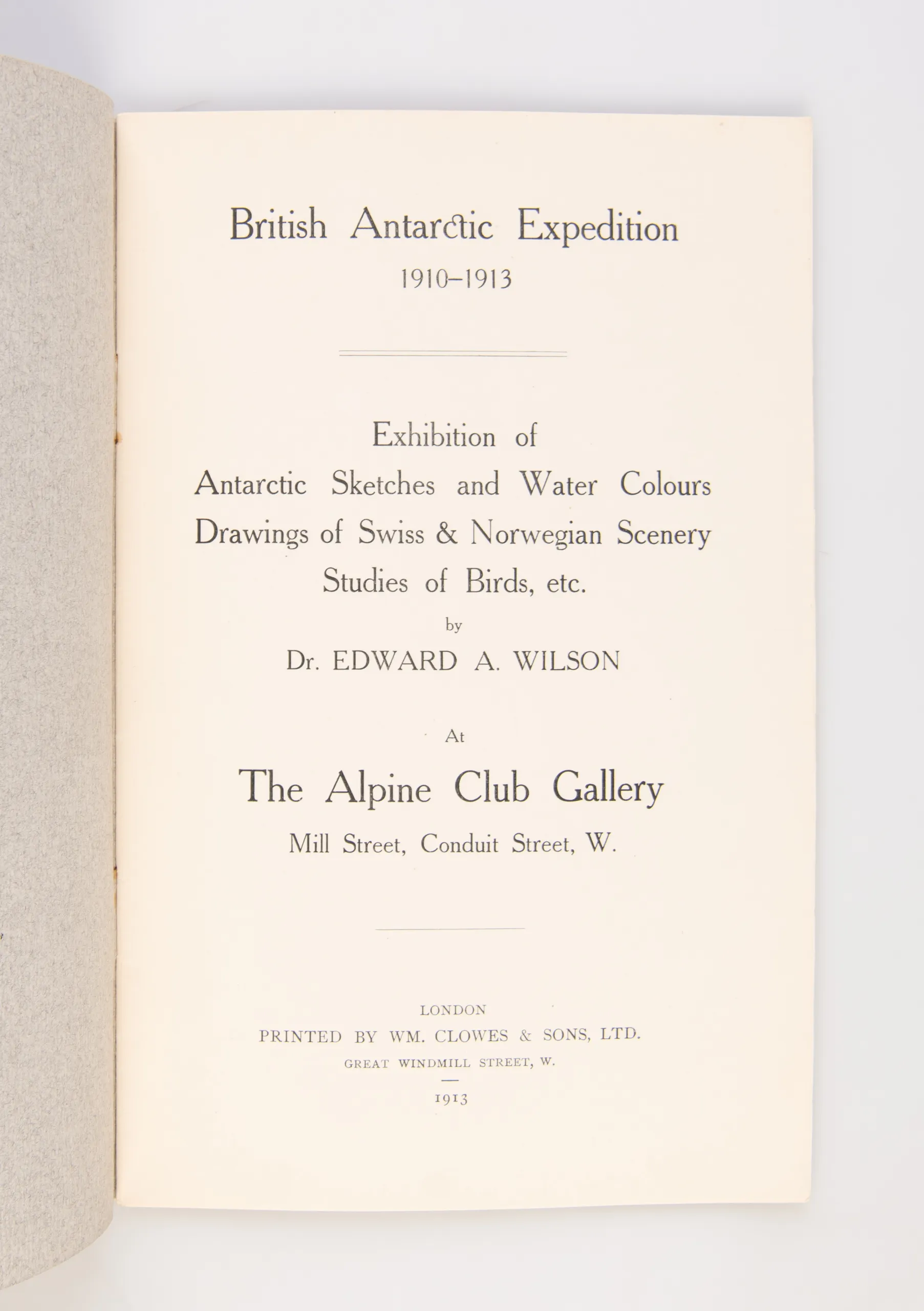 Exhibition of Antarctic Sketches and Water Colours ...