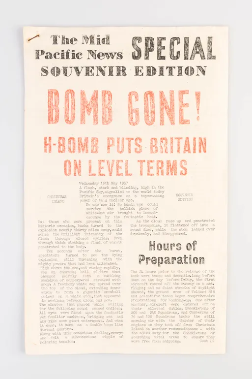 Special Souvenir Edition. Bomb Gone! H-Bomb Puts Britain on Level Terms.