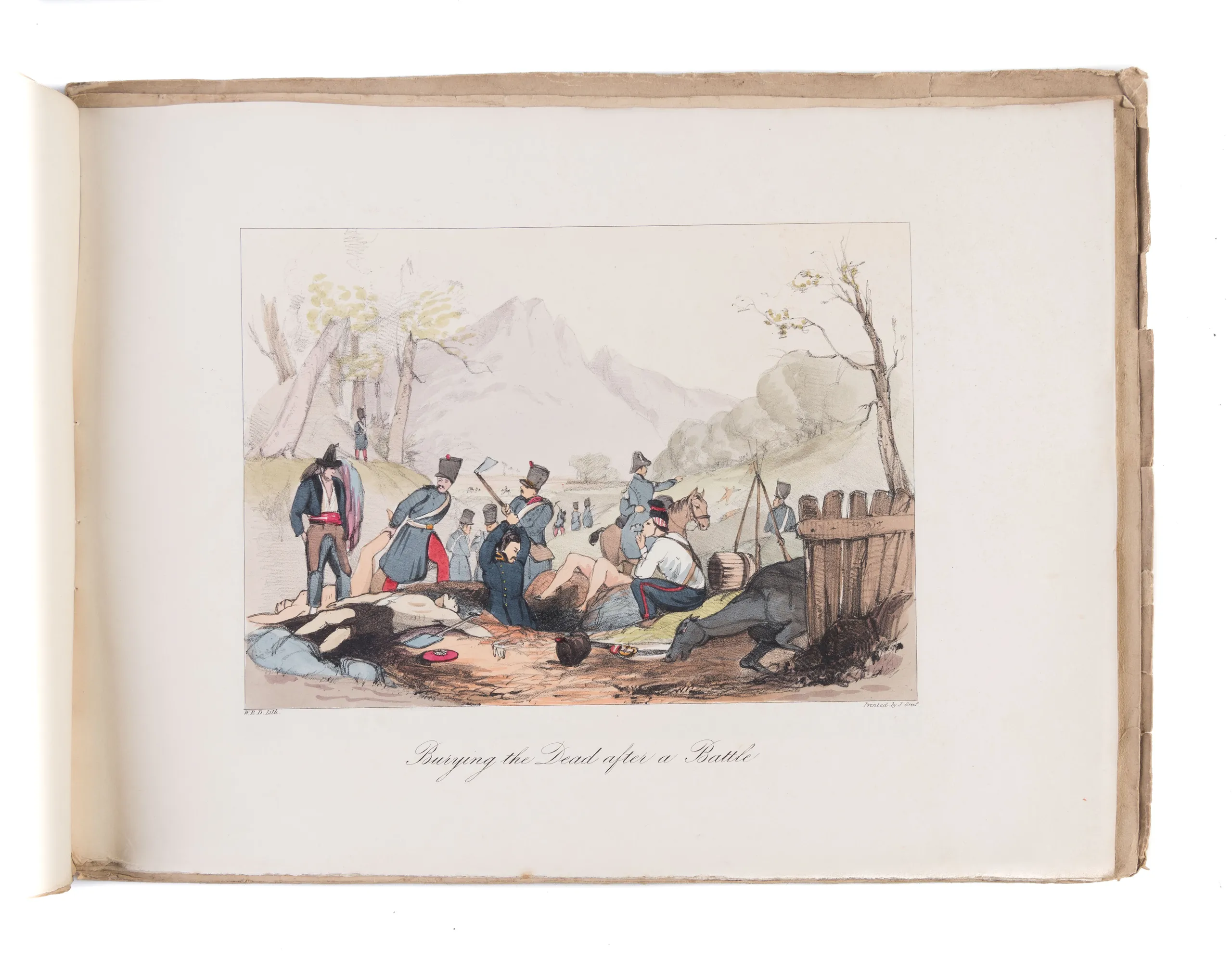 Civil War in Spain. Characteristic Sketches of The Different Troops Regular and Irregular, Native and Foreign, Composing the Armies of Don Carlos and Queen Isabella, also Various Scenes of Military Operations and Costumes of The Spanish Peasantry. I & II