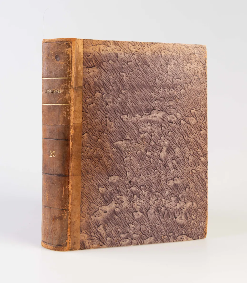 Bound volume of five works printed by Guyonne-Elisabeth-Josephe de Montmorency-Laval, Duchesse de Luynes on her private press, including a rare translation of Thomas Gray's Elegy in a Country Church-Yard and Alexander Pope's Windsor Forest.