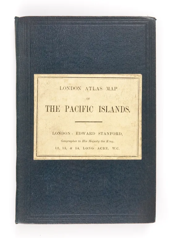 LONDON ATLAS MAP OF THE PACIFIC ISLANDS
