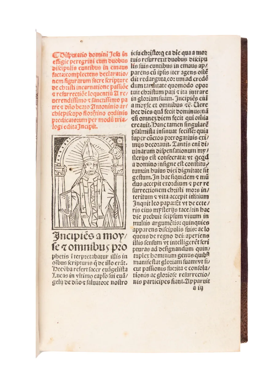 Trialogus super evangelio de duobus discipulis euntibus in Emmaus... [and other tracts]
Venice, Johann Emerich (for Lucantonio Giunta), 26 April 1495
