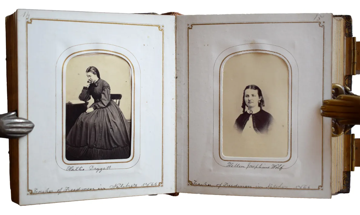 [Album containing Carte de Visites of Freed People's School Teachers and Missionaries in Mississippi.]