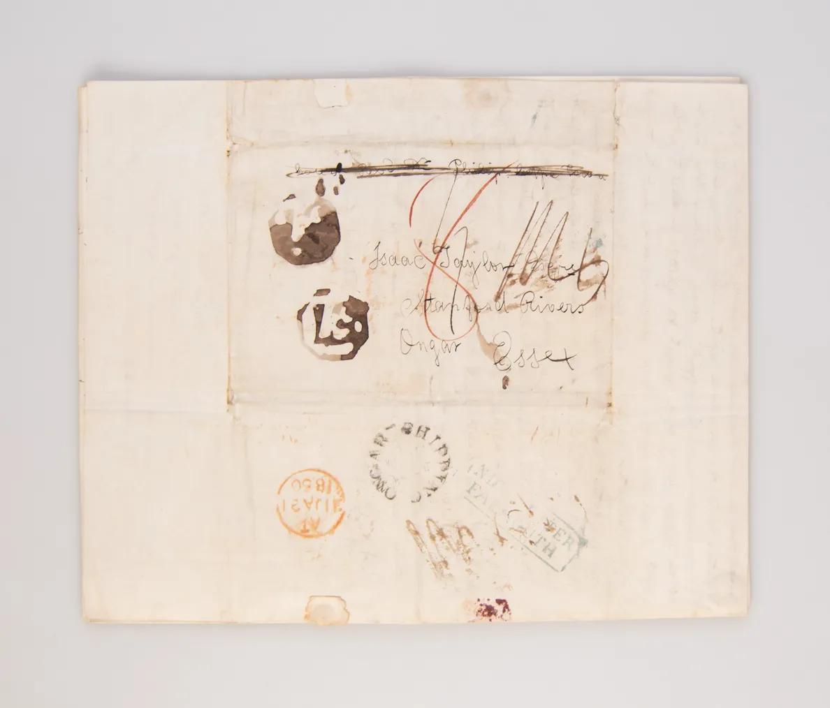 [An exceptionally long and detailed ALS to Isaac Taylor (1787-1865) the writer and inventor, relating his journey from Kolobeng, across the Kalahari Desert to Lake Ngami.]