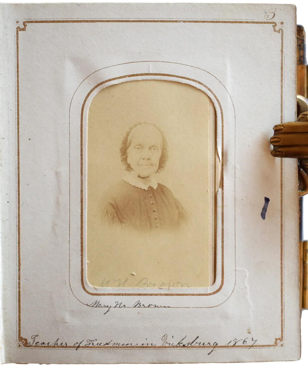 [Album containing Carte de Visites of Freed People's School Teachers and Missionaries in Mississippi.]