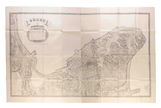 Yokohama Jissoku-zu - Map of Yokohama.