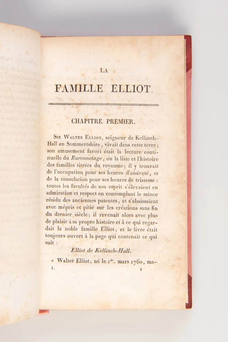 La Famille Elliot, ou l’Ancienne Inclination;