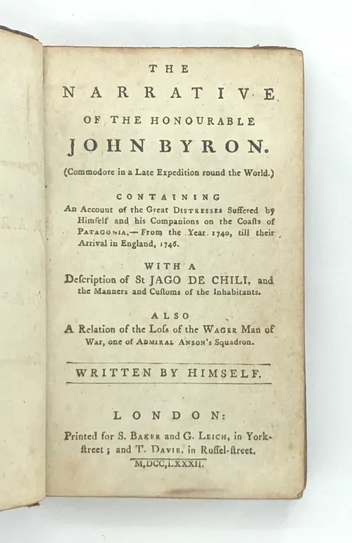 The Narrative of the Honourable John Byron