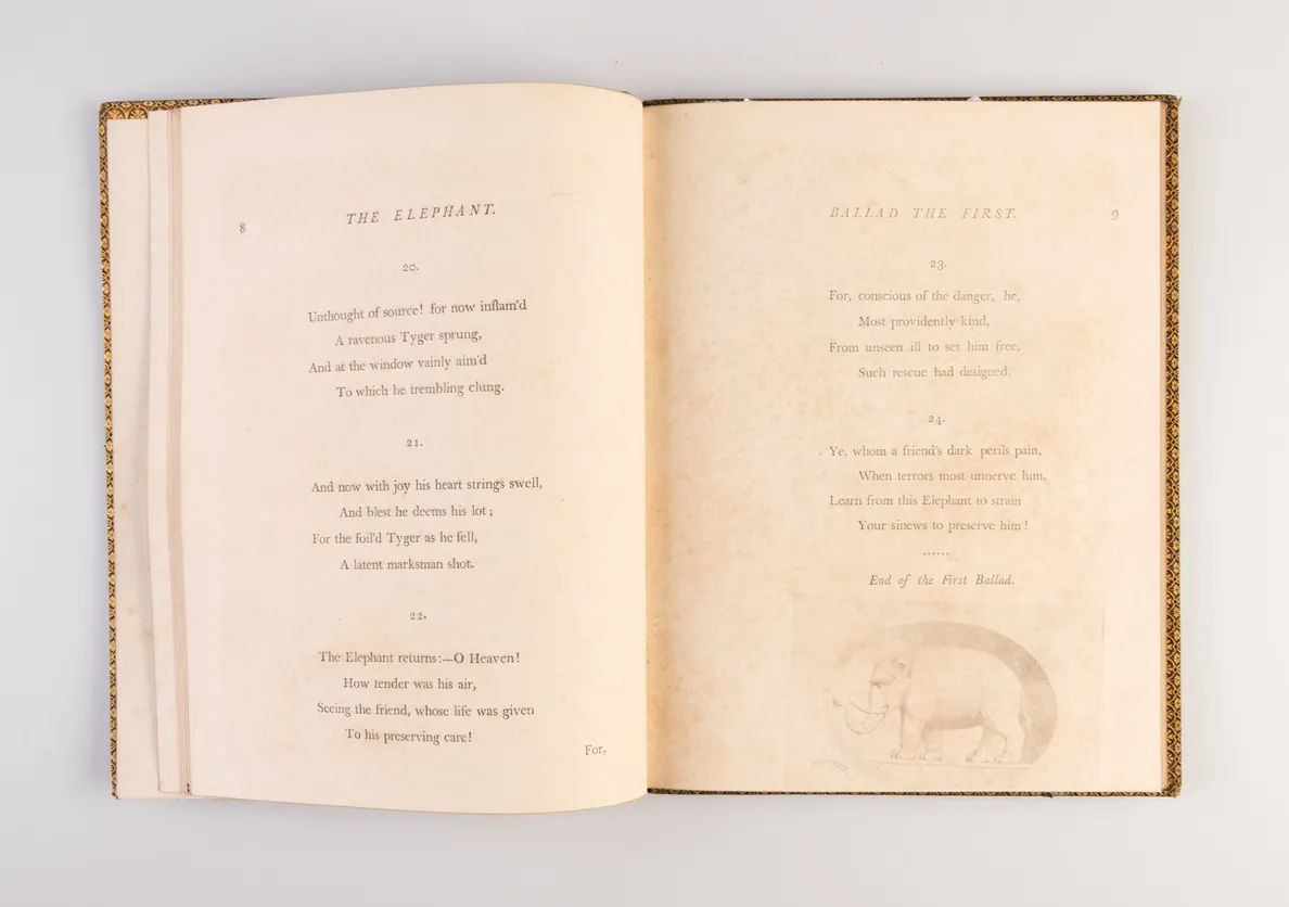 Designs to a Series of Ballads, Written by William Hayley, Esq. and Founded on Anecdotes Relating to Animals. Drawn, Engraved, and Published by William Blake; with the Ballads Annexed by the Author's Permission.