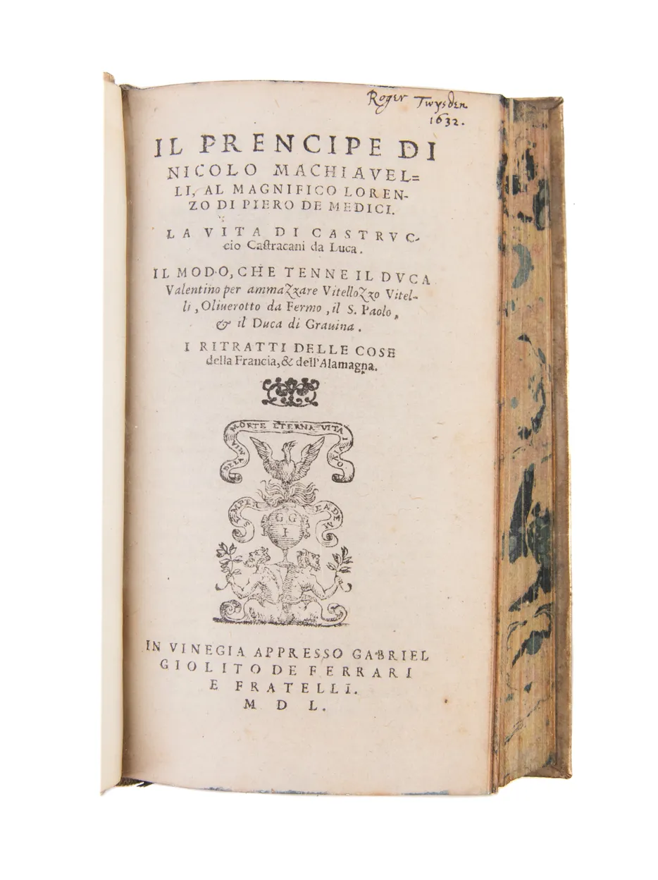 Historie de nicolo machiavelli, cittadino, et Secretario Fiorentino.