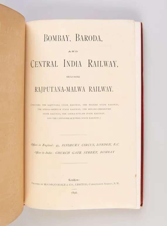 Illustrated Guide to the Districts Accessible by the Bombay-Baroda and the Central India Railway. Rajputana, Central India, Punjab &c.