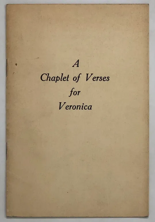 A Chaplet of Verses for Veronica.