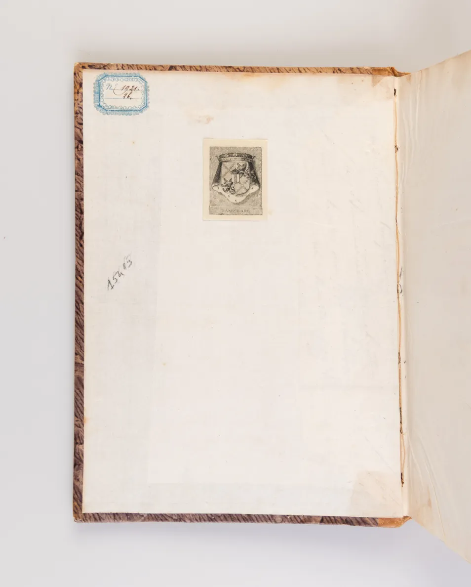 Bound volume of five works printed by Guyonne-Elisabeth-Josephe de Montmorency-Laval, Duchesse de Luynes on her private press, including a rare translation of Thomas Gray's Elegy in a Country Church-Yard and Alexander Pope's Windsor Forest.