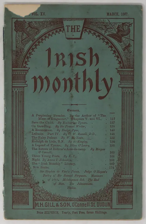 The Fairy Pedant [in] The Irish Monthly. Number 165, Volume XV.