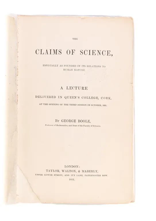 The Claims of Science,