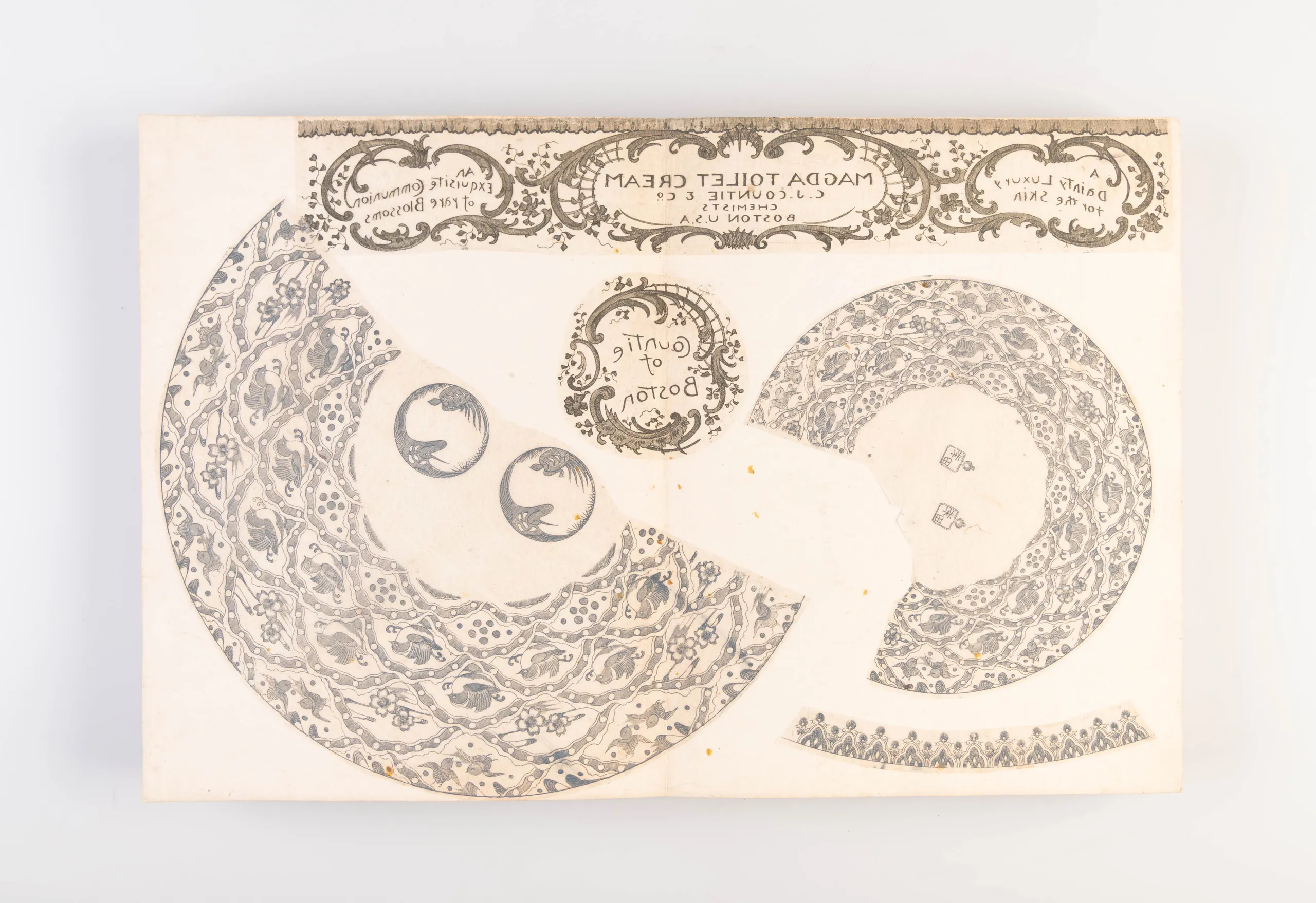 [A collection of three albums of inban ceramic transfer papers]