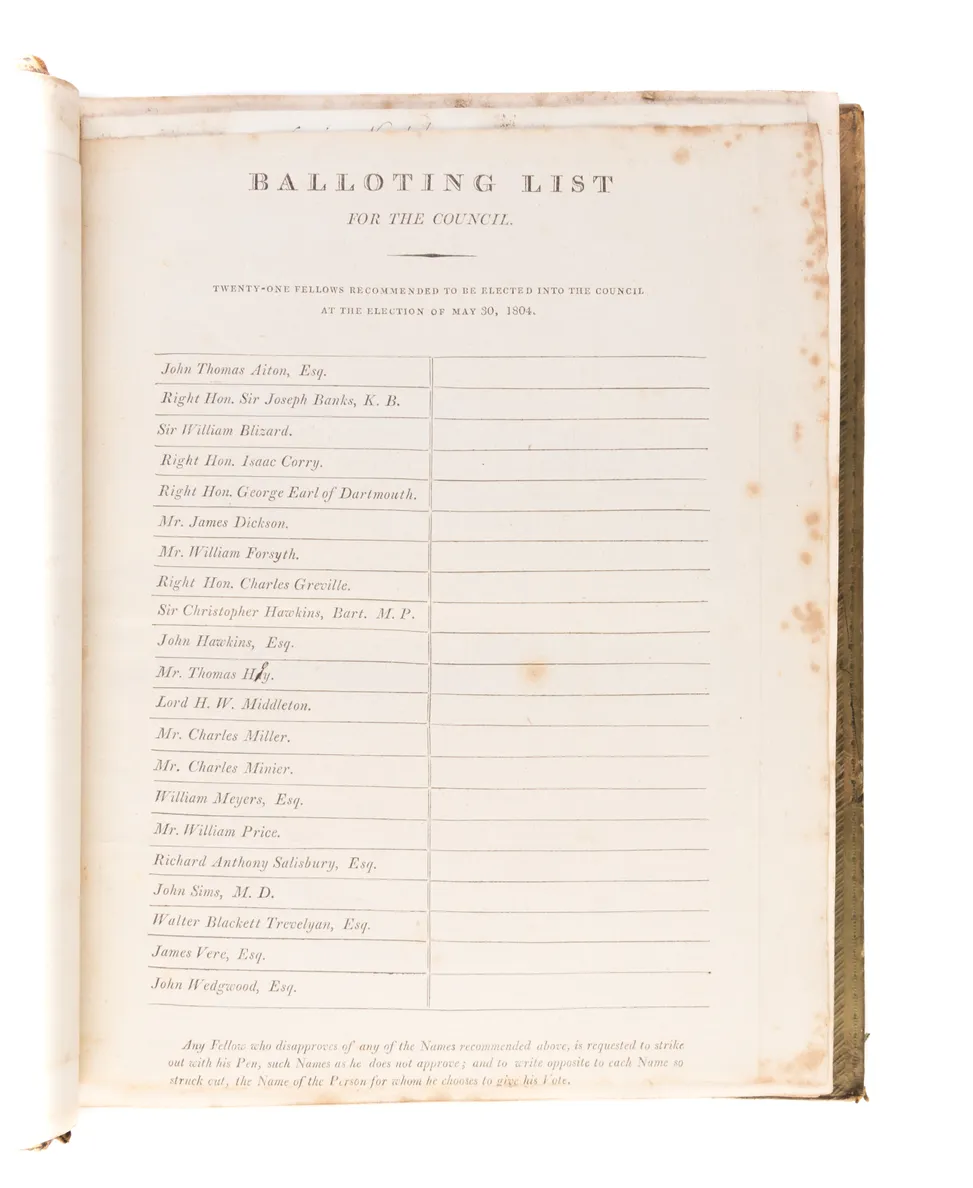 [Archive of documents, letters ephemera, and publications concerning the first years of the Royal Horticultural Society]