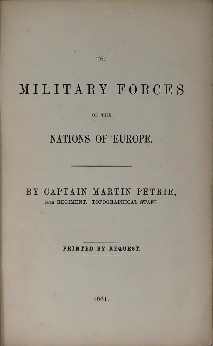 The Military Forces of the Nations of Europe.