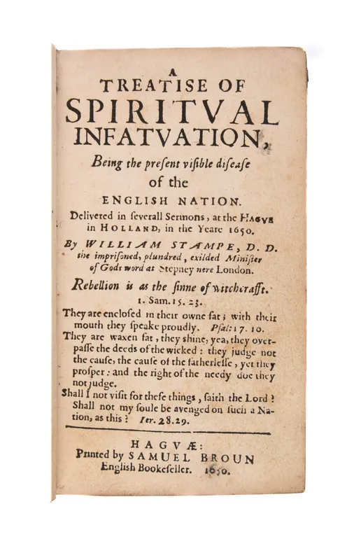 A Treatise of Spiritual Infatuation,