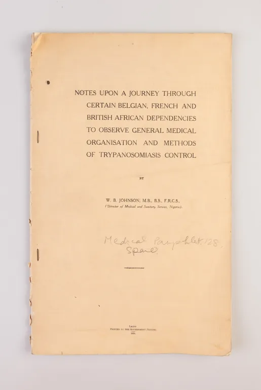 Notes upon a Journey through certain Belgian, French, and British African Dependencies