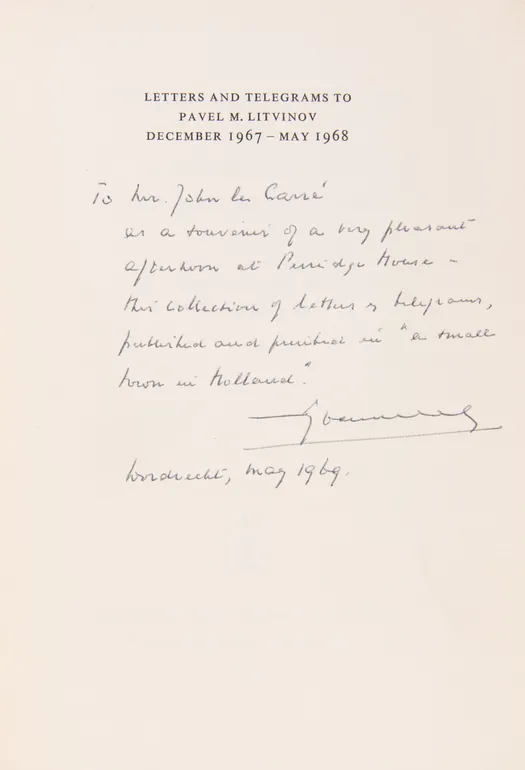 Letters and Telegrams to Pavel M. Litvinov. December 1967 - May 1968.