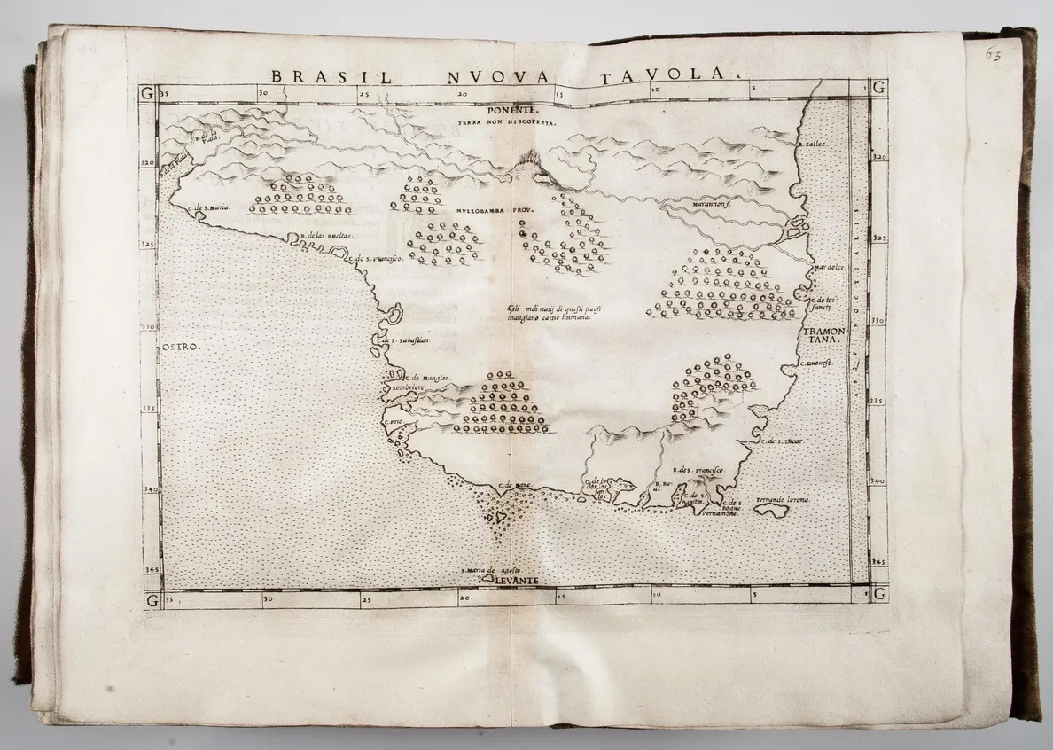 Geographia Cl. Ptolomaei Alexandrini olim a Bilibaldo Pirckheimerio traslata, ... Tabulæ XXVII, nempe antiquæ, & reliquæ nouæ, quæ totam continent terram, nostræ, ac Ptolemæi ætati cognitam ...