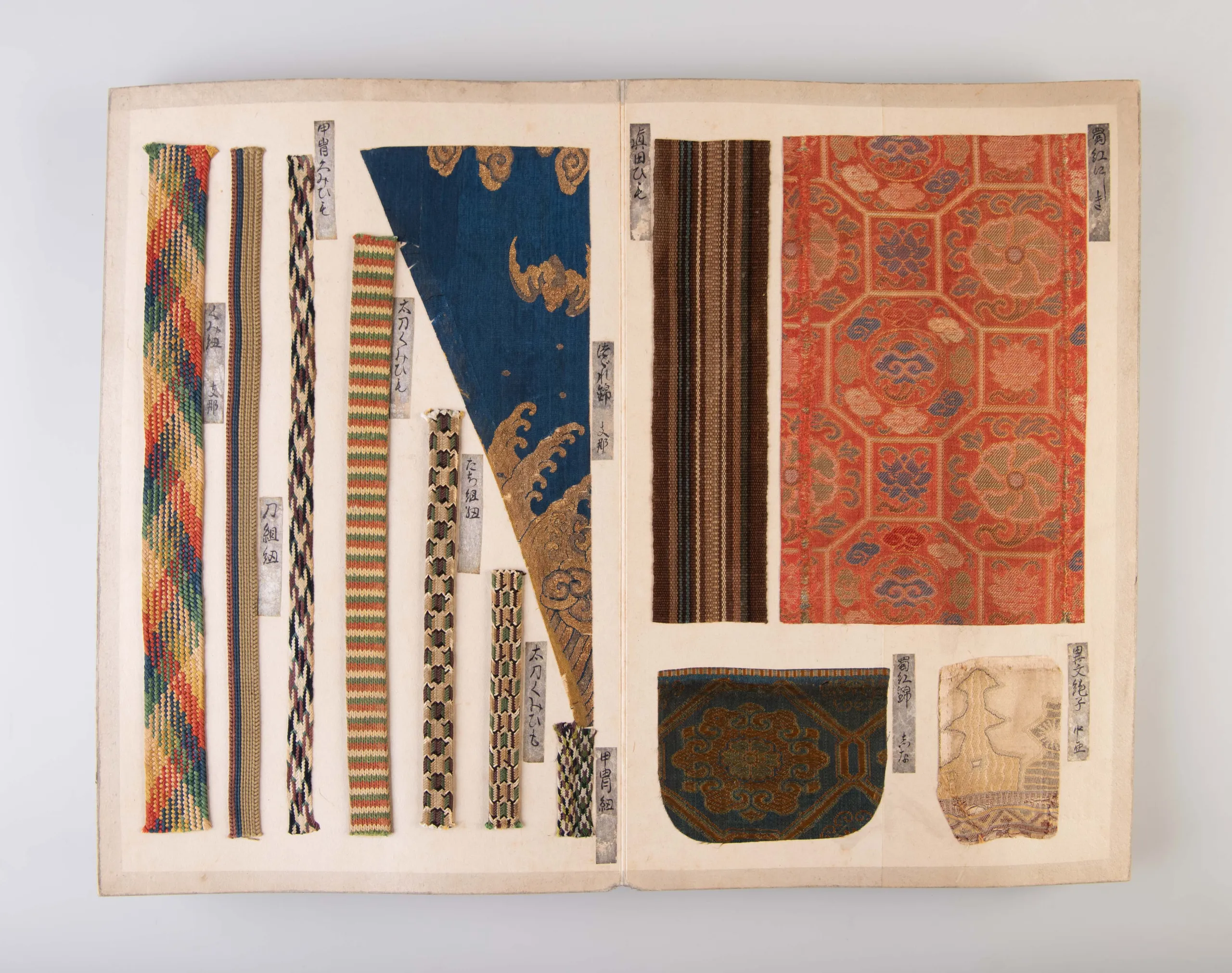 Meibutsu aya nishiki [Special textiles designs and brocades].