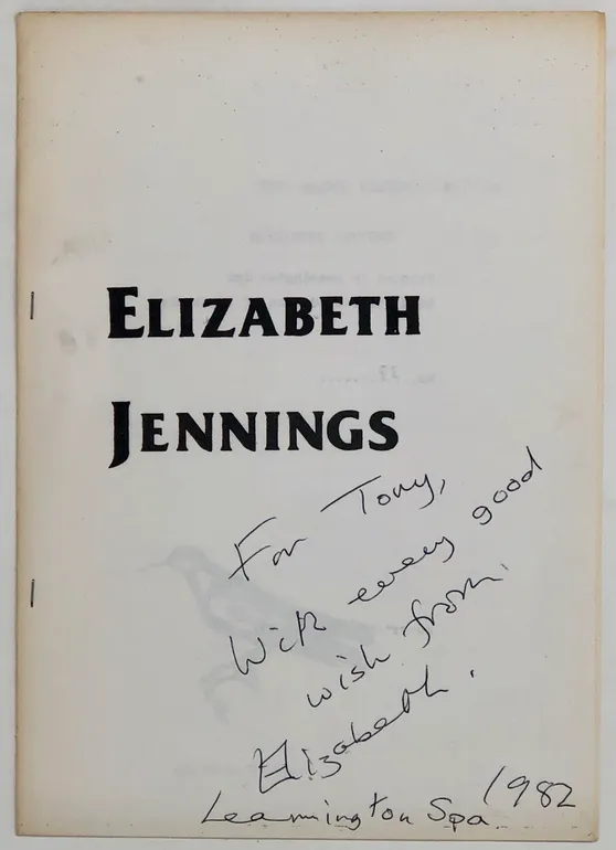 Elizabeth Jennings.